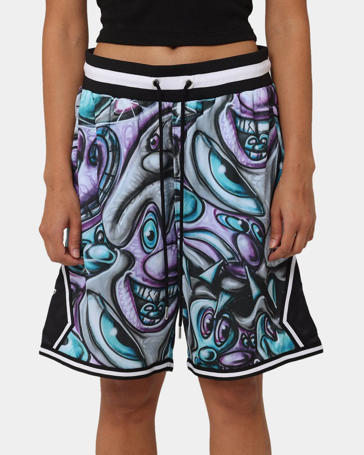Carré X Kenny Scharf Krunch Time Ball Shorts Black