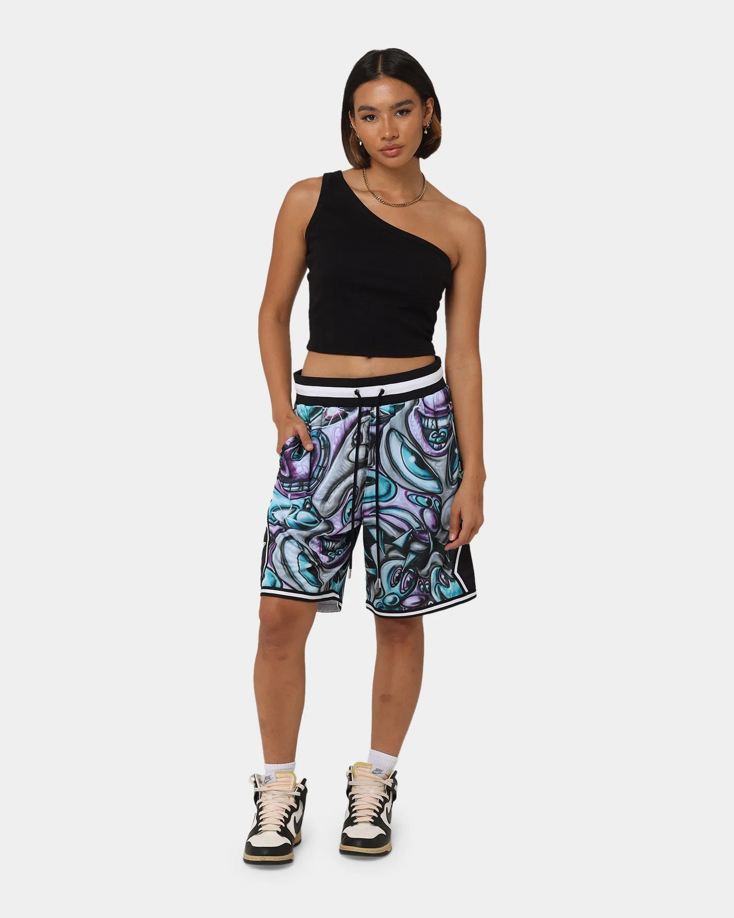 Carré X Kenny Scharf Krunch Time Ball Shorts Black