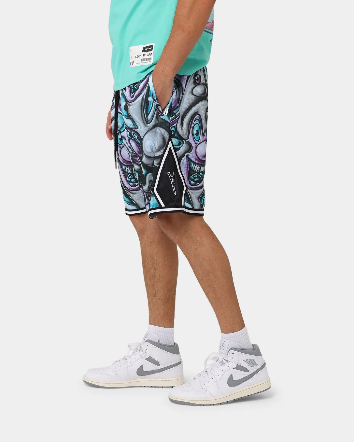 Carré X Kenny Scharf Krunch Time Ball Shorts Black
