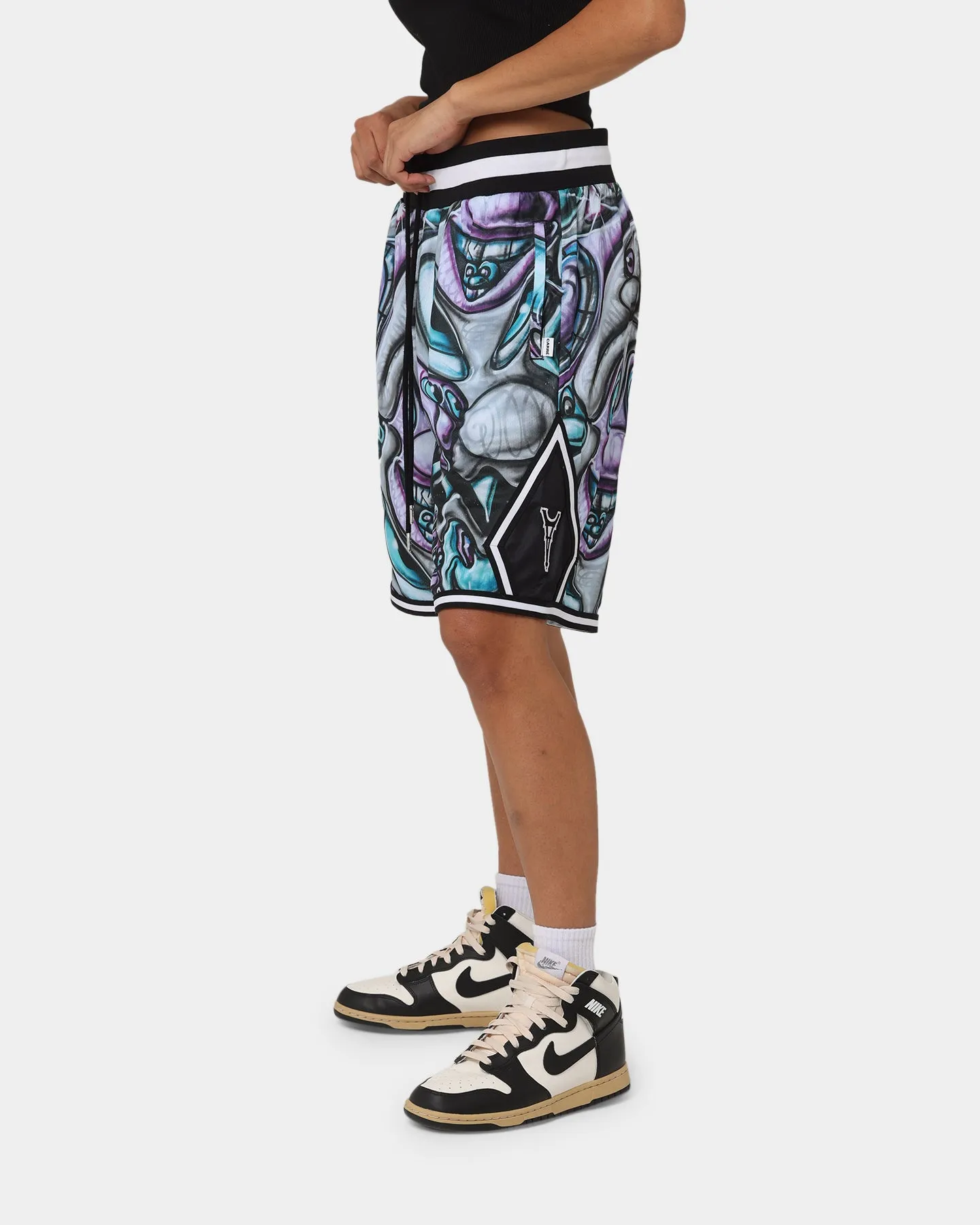 Carré X Kenny Scharf Krunch Time Ball Shorts Black