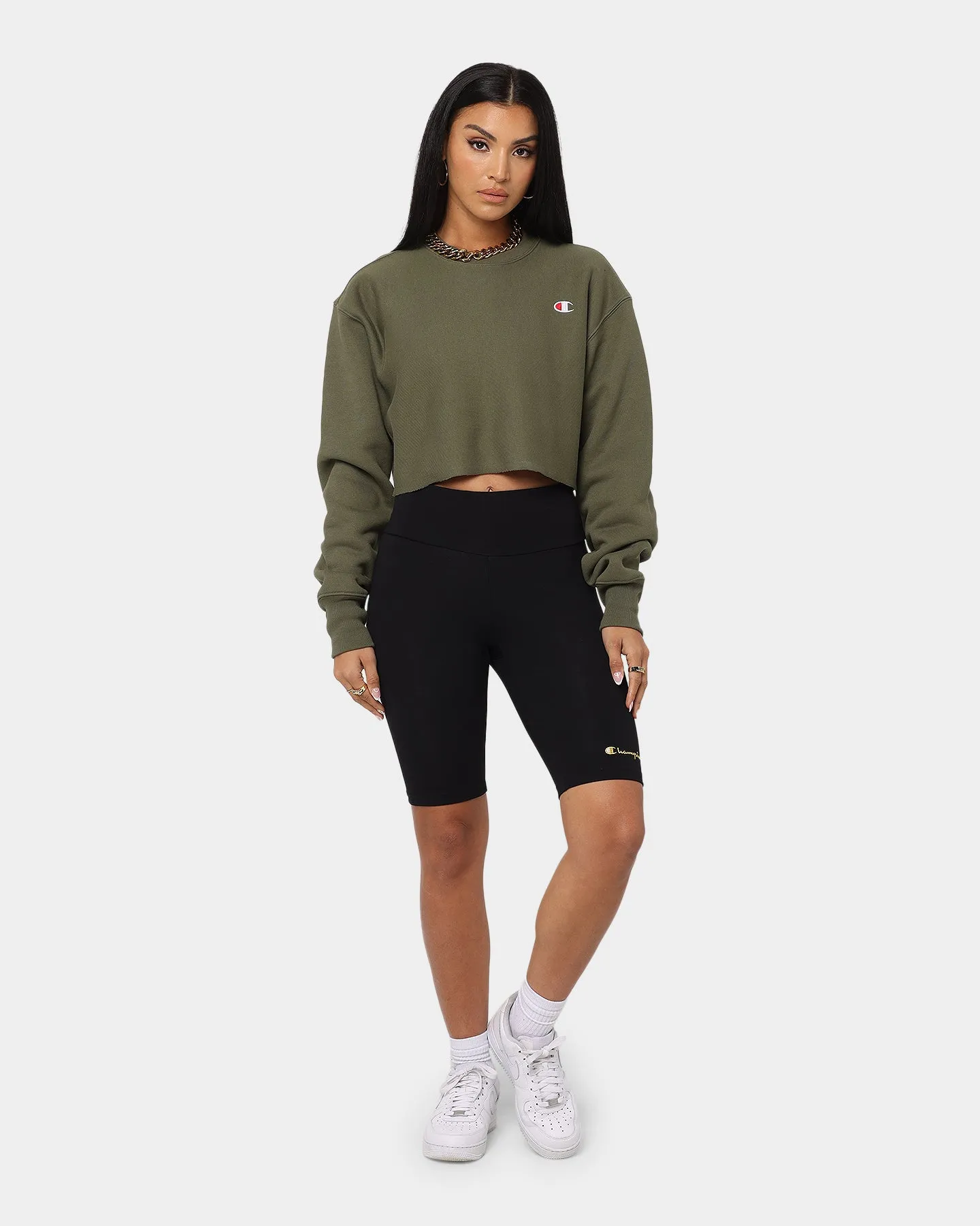 Champion Women's High Rise Bike Short Black/Gold