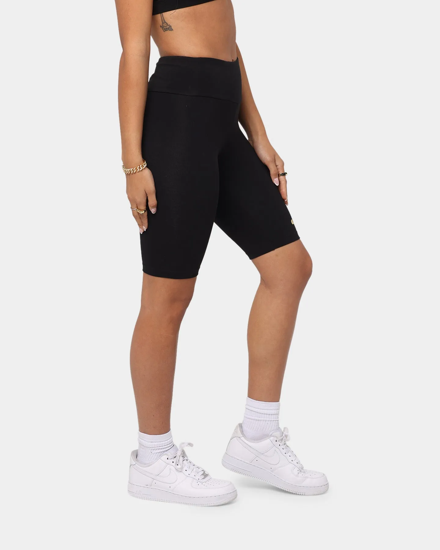 Champion Women's High Rise Bike Short Black/Gold