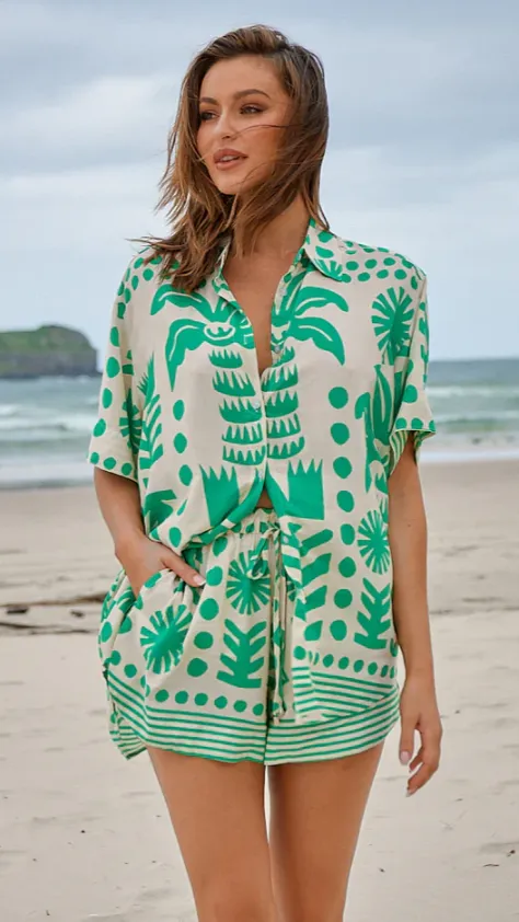 Charlie Shorts - Nazare Print