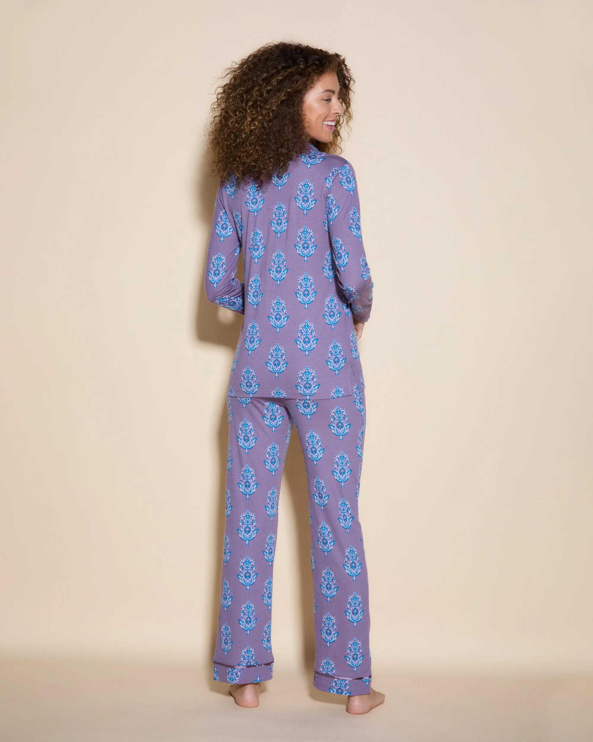 Conjunto De Pijama Con Camisa De Manga Larga Y Pantalones