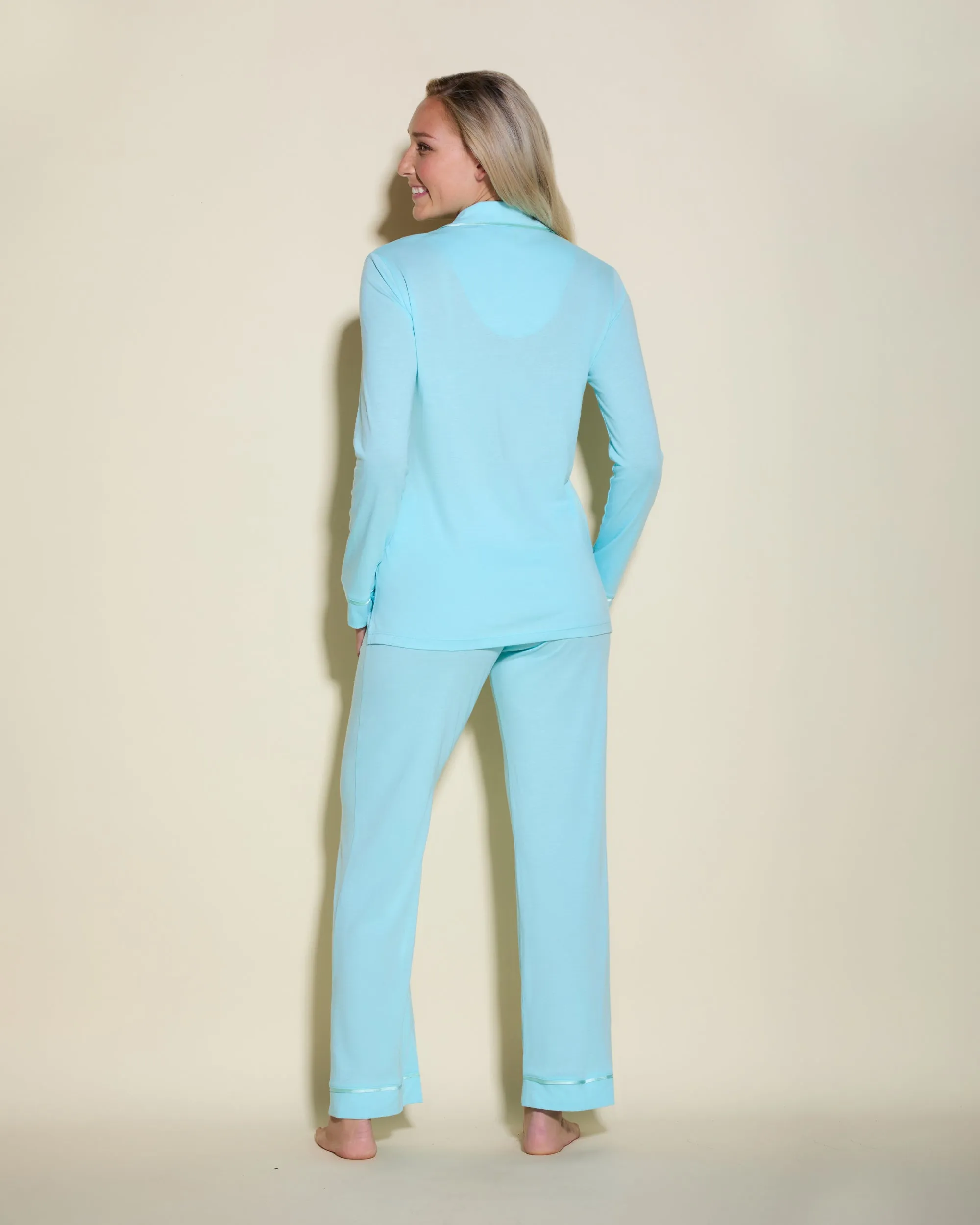 Conjunto De Pijama Con Camisa De Manga Larga Y Pantalones