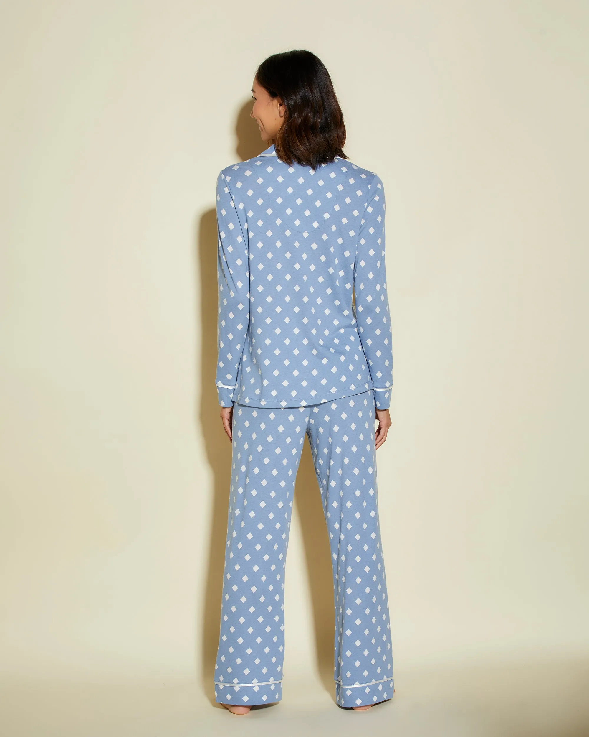 Conjunto De Pijama Petite Con Camisa De Manga Larga Y Pantalones