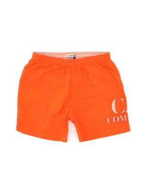 C.P. Company Kids Logo Printed Swim Shorts