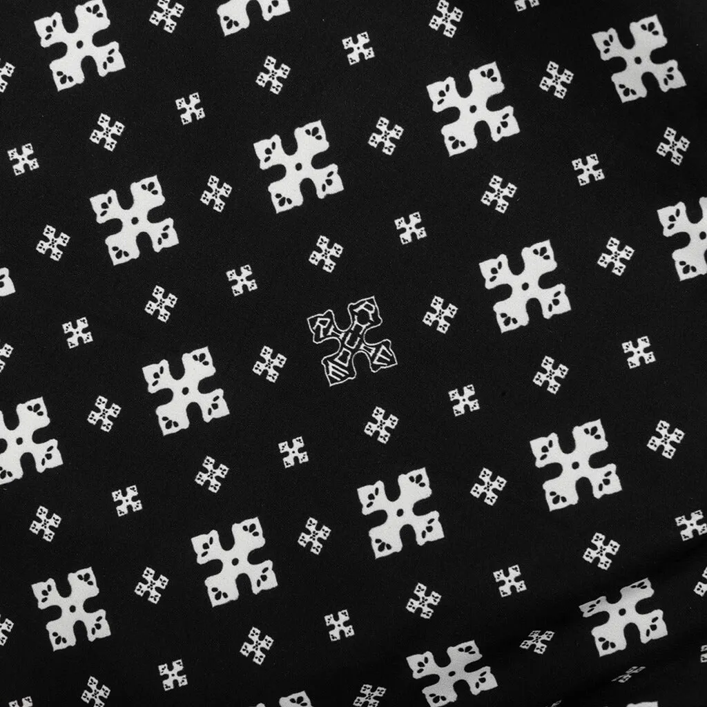 Cross Bandana Swim Short - Black/White
