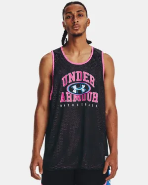 Débardeur réversible Under Armour Baseline - Noir/Rose