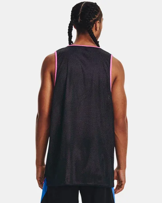 Débardeur réversible Under Armour Baseline - Noir/Rose