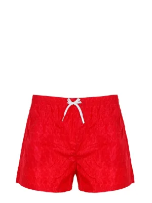 Dsquared2 Drawstring Logo Motif Swim Shorts