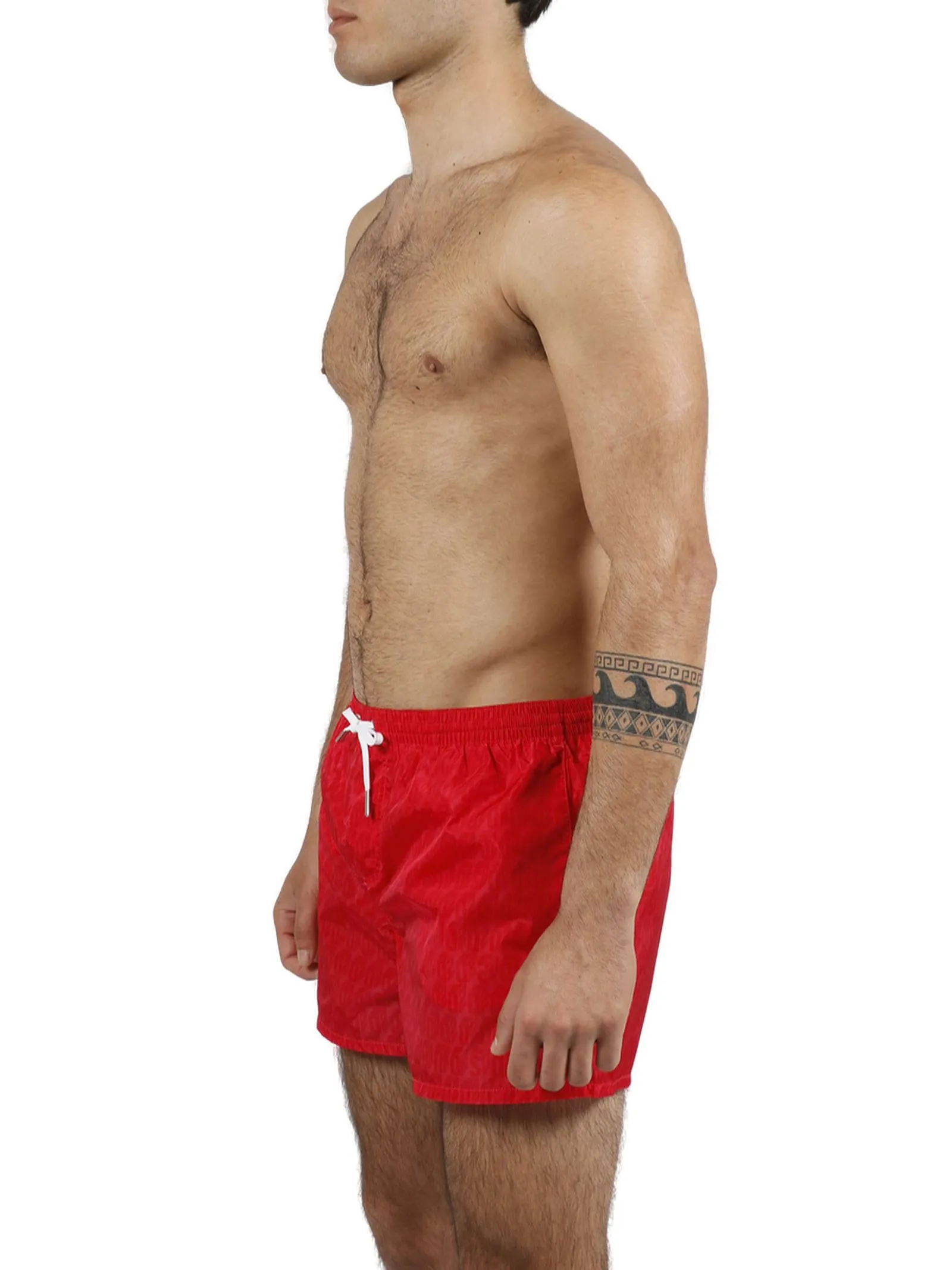 Dsquared2 Drawstring Logo Motif Swim Shorts