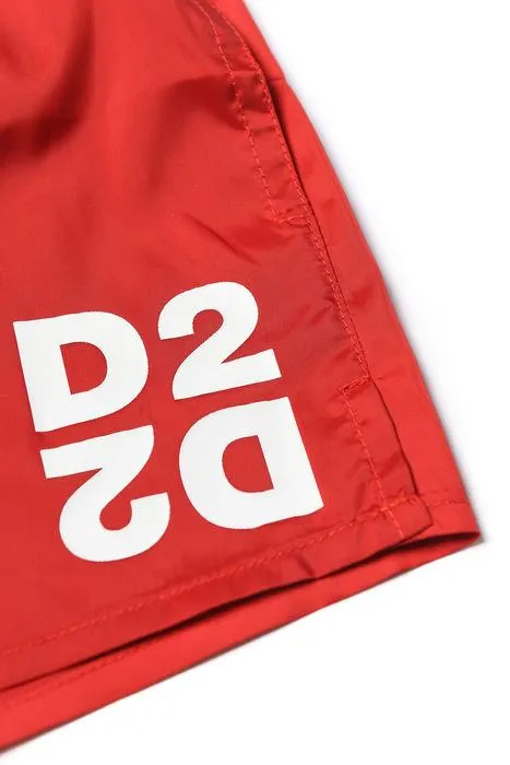Dsquared2 Kids Logo Printed Swim Shorts