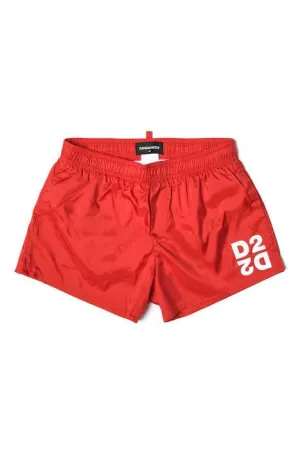 Dsquared2 Kids Logo Printed Swim Shorts