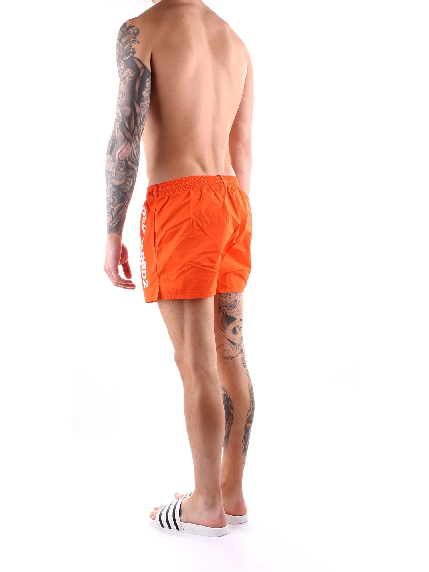 Dsquared2 Logo Print Drawstring Swim Shorts
