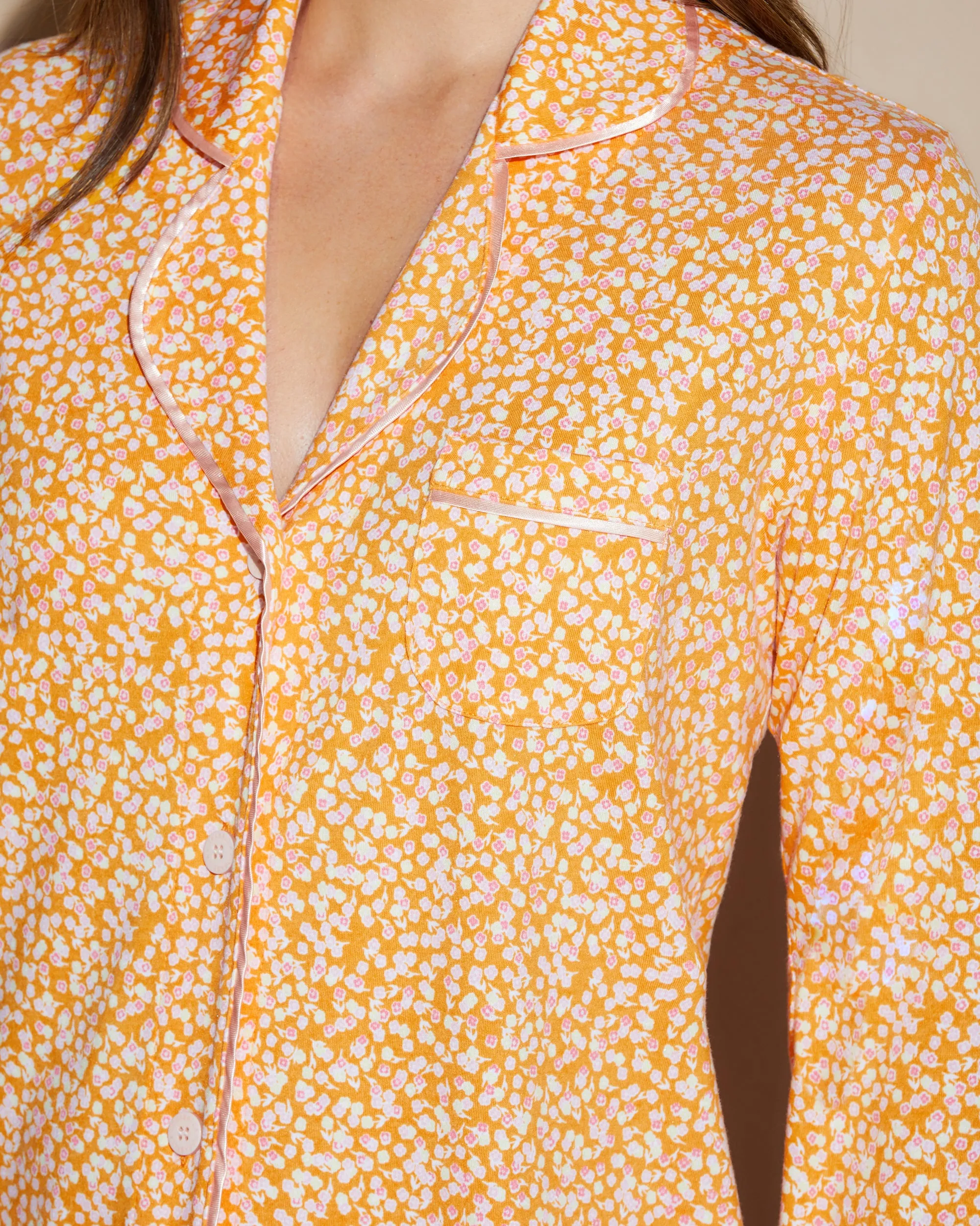 Ensemble Pyjama Avec Haut À Manches Longues Et Pantalon Imprimés, Petite