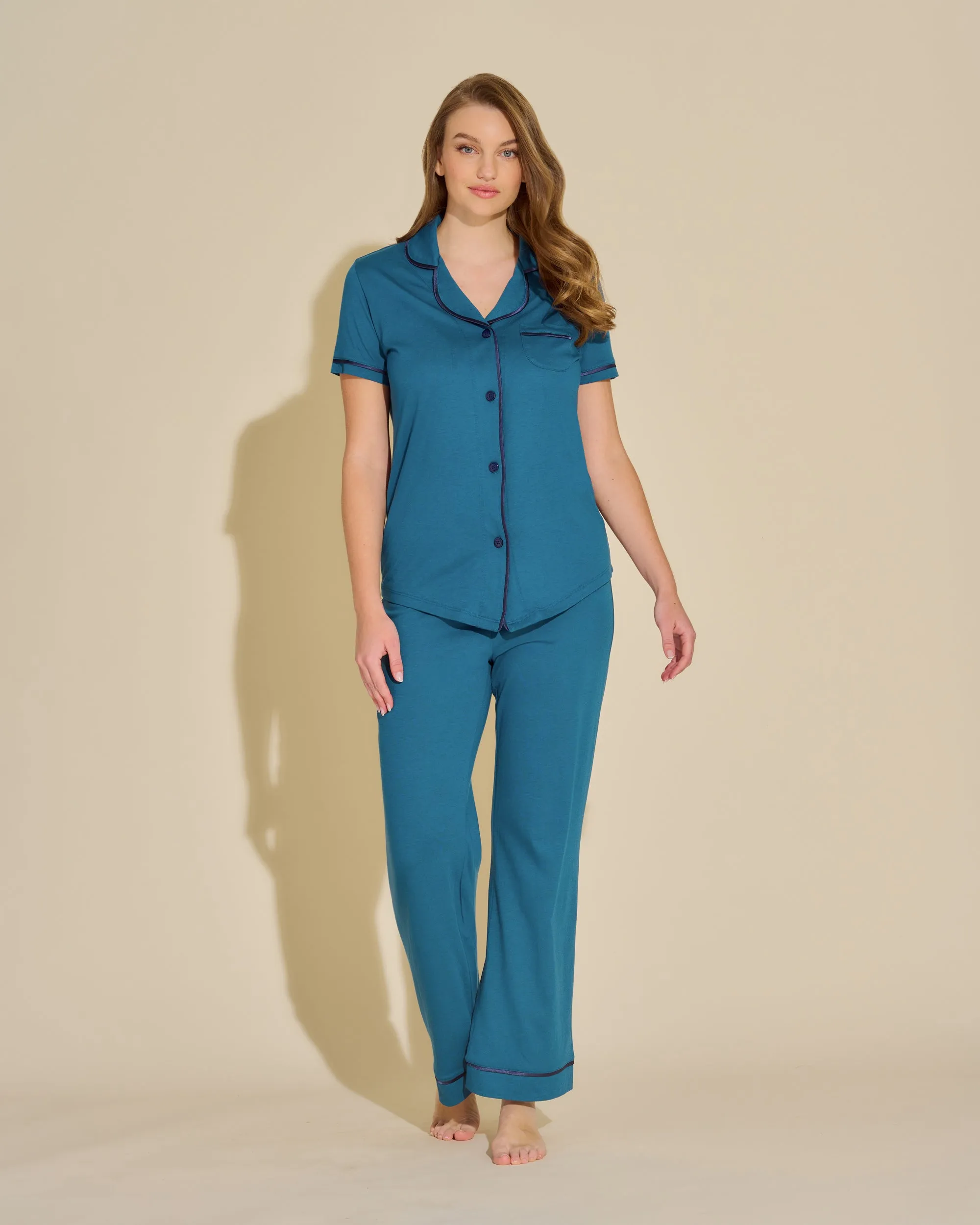 Ensemble Pyjama Haut  À Manches Courtes Et Pantalon