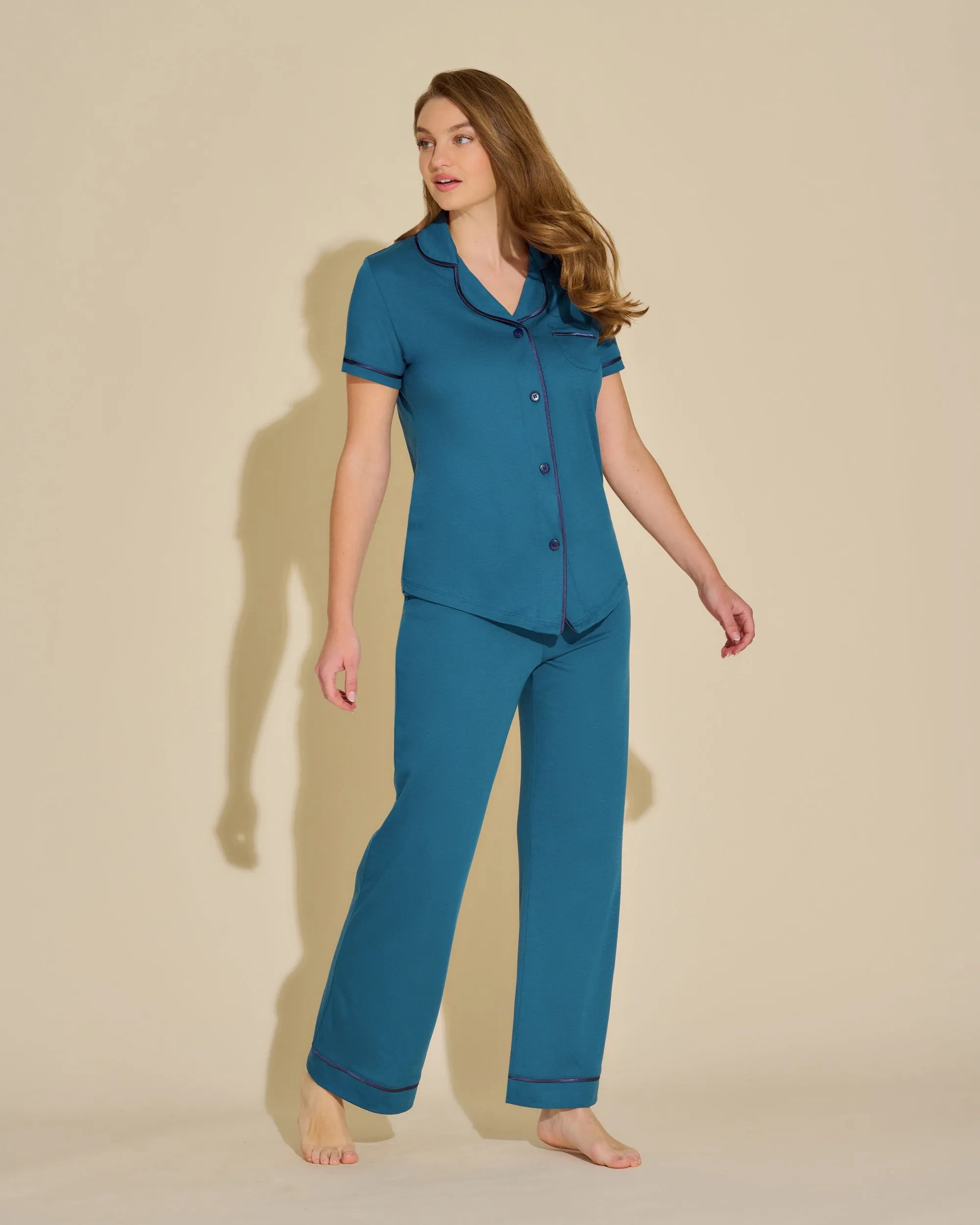 Ensemble Pyjama Haut  À Manches Courtes Et Pantalon