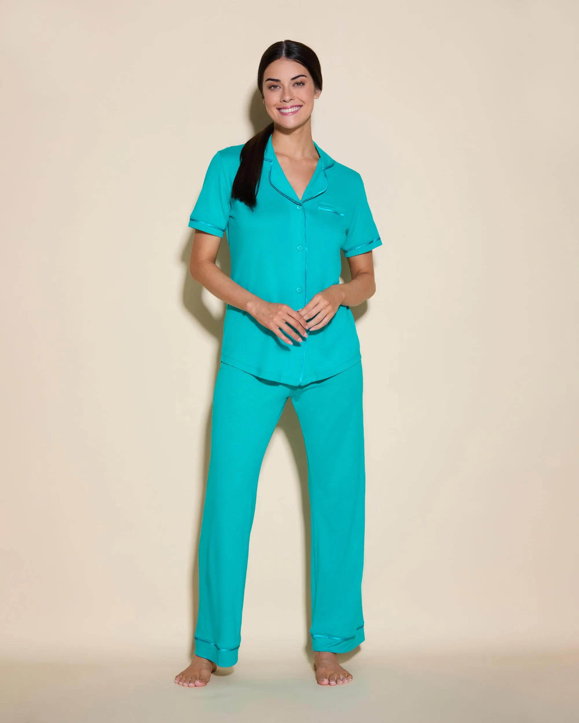 Ensemble Pyjama Haut  À Manches Courtes Et Pantalon