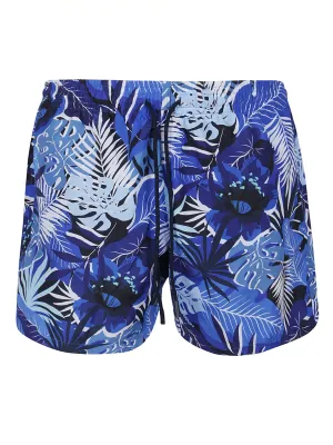 Etro Palm Printed Drawstring Swim Shorts