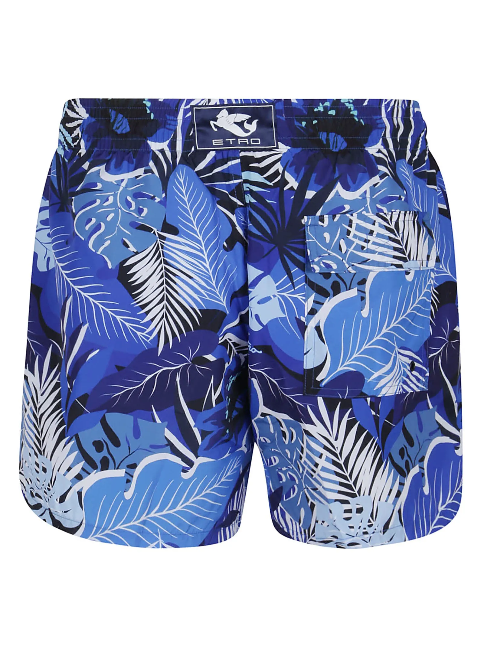 Etro Palm Printed Drawstring Swim Shorts