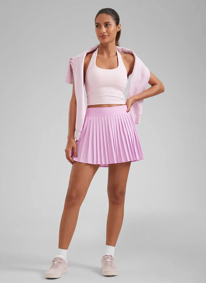 Feathery-Fit Soft High Waist Mini Pleated Tennis Skirt 14''