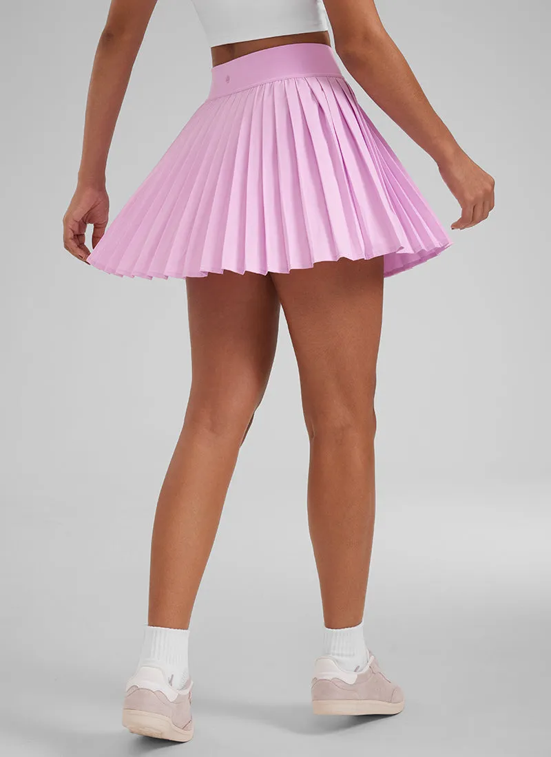 Feathery-Fit Soft High Waist Mini Pleated Tennis Skirt 14''