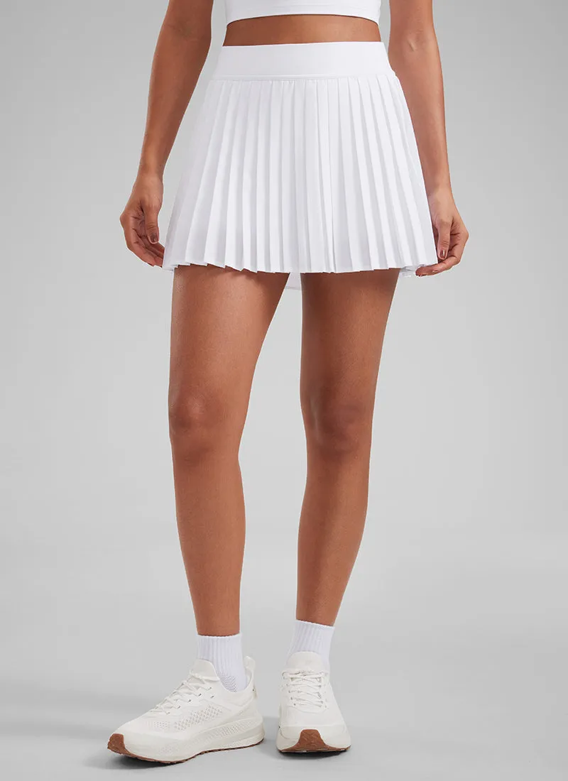 Feathery-Fit Soft High Waist Mini Pleated Tennis Skirt 14''