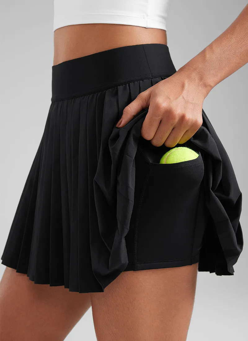 Feathery-Fit Soft High Waist Mini Pleated Tennis Skirt 14''