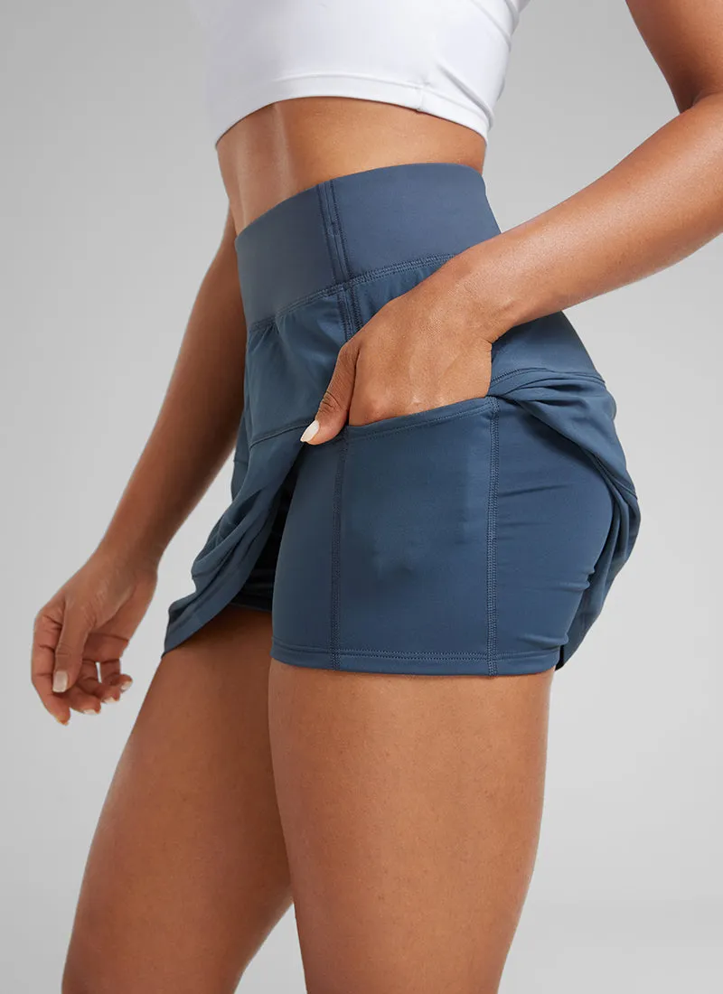 Feathery-Fit Soft High Waist Tennis Skirt 14''