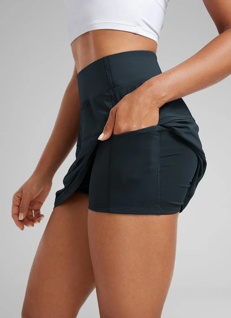 Feathery-Fit Soft High Waist Tennis Skirt 14''