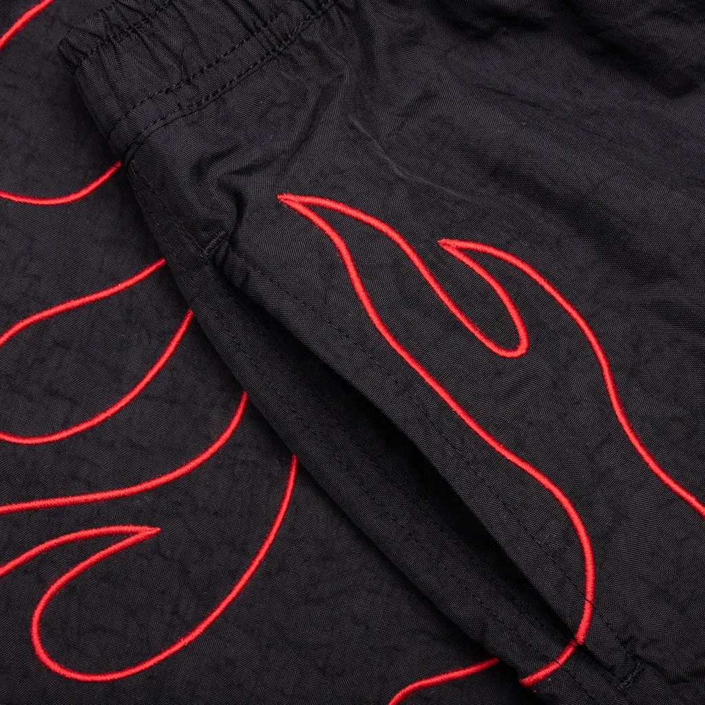 Fiery Running Shorts - Black