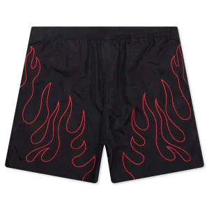 Fiery Running Shorts - Black