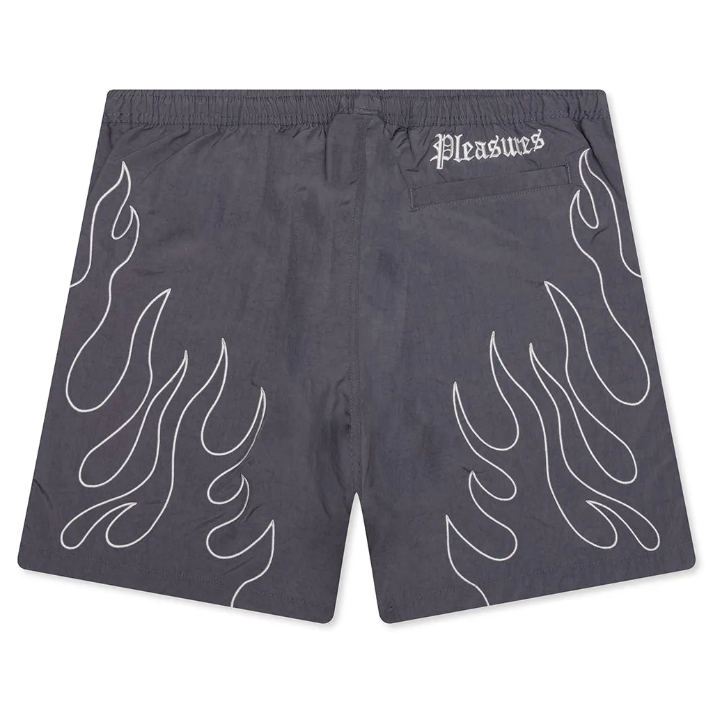 Fiery Running Shorts - Grey