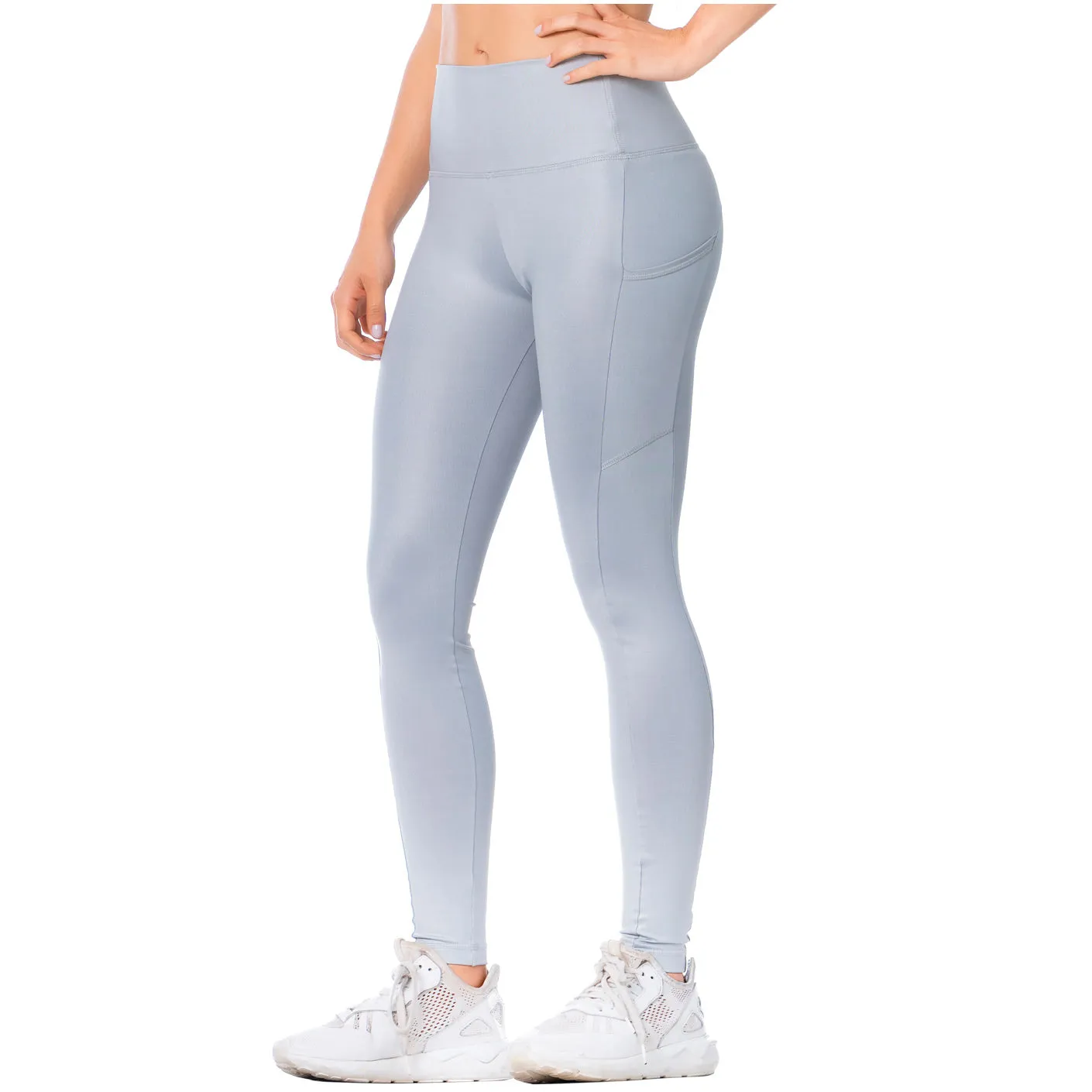 FLEXMEE Sportwear/Leggings 946137 2020-1 Spring Summer Collection Color Shiny Silver