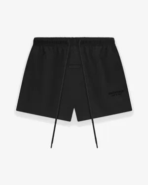 FOG ESSENTIALS FW24 JET BLACK NYLON RUNNING SHORTS (NEW)