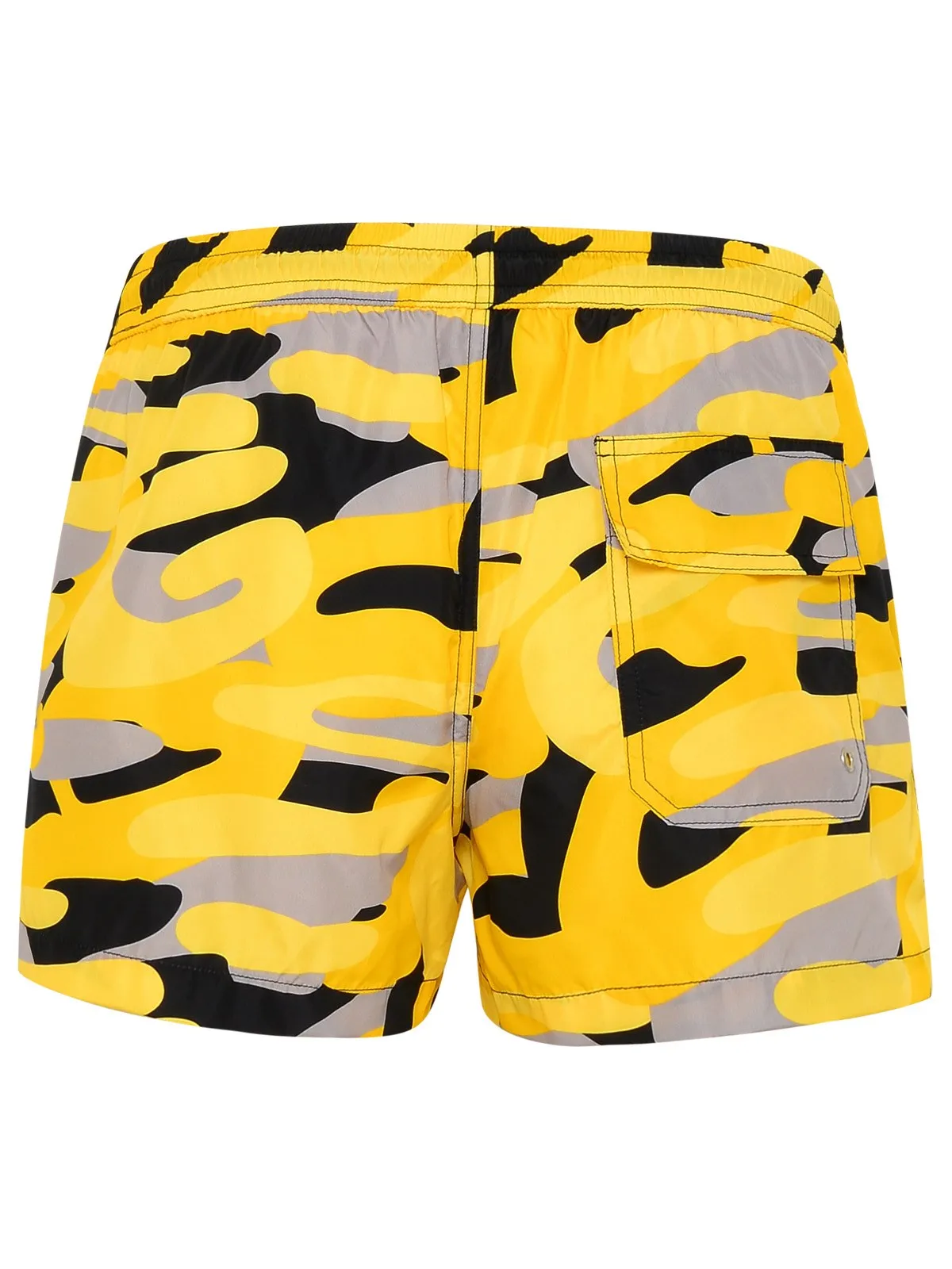 GCDS Camouflage Pattern Drawstring Swim Shorts