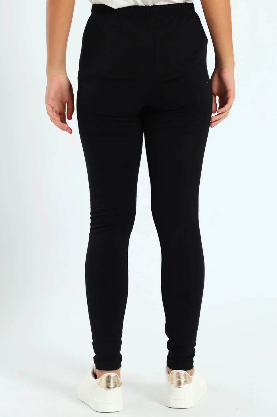 Girls Gossip Girl Leggings - Black