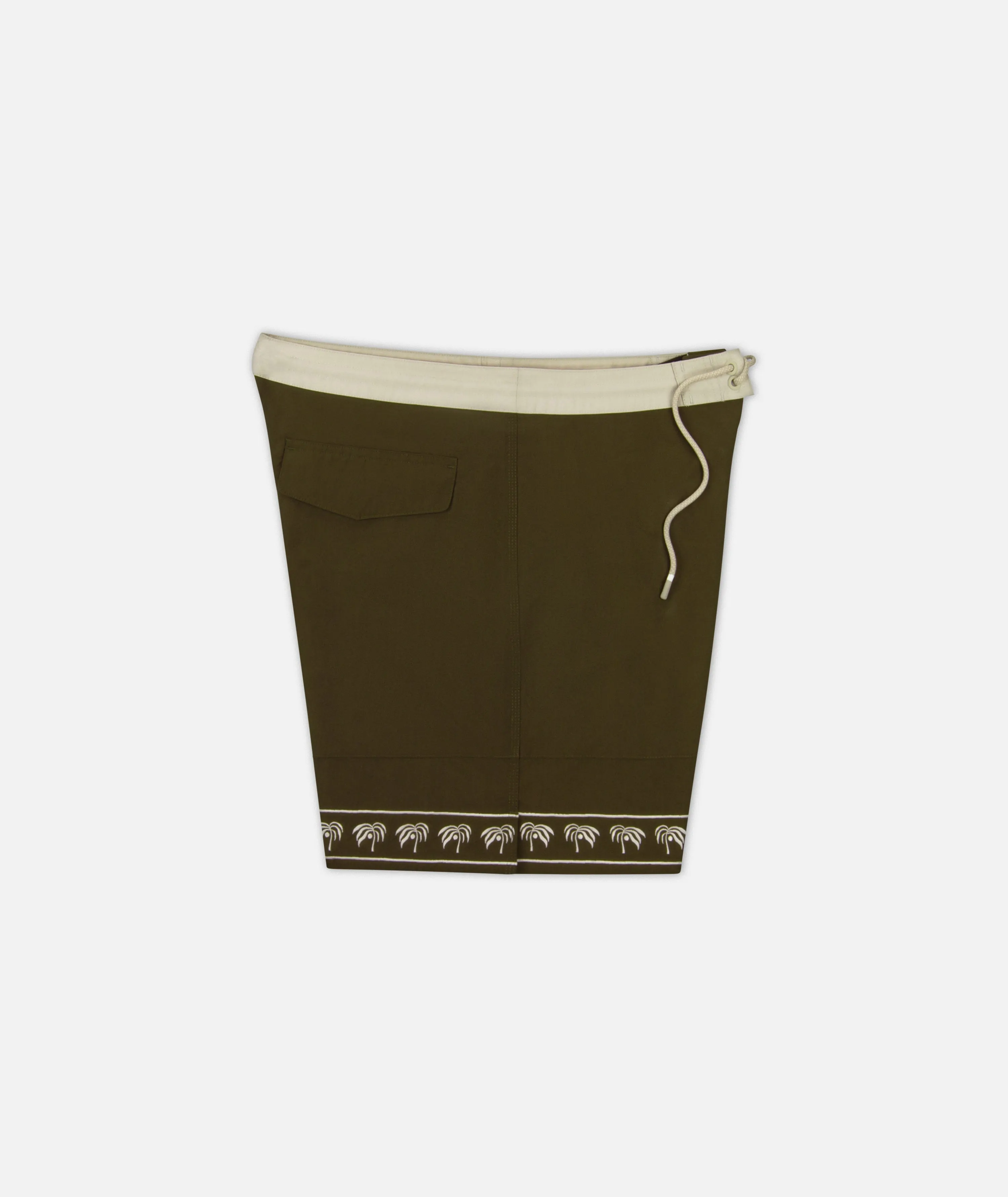 Glendola Embroidered Boardshort - Brown