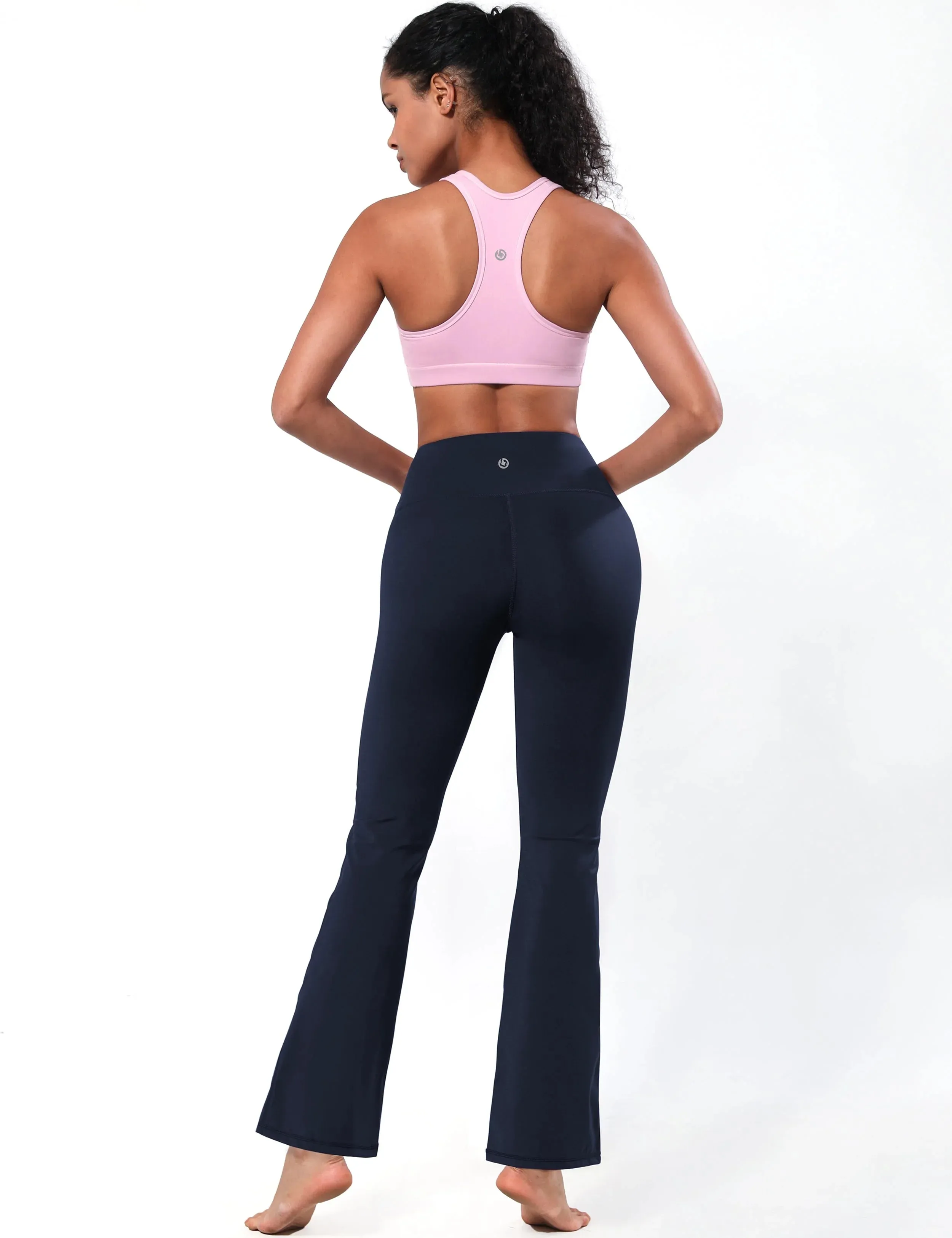 High Waist Bootcut Leggings navyblue_yogastudio