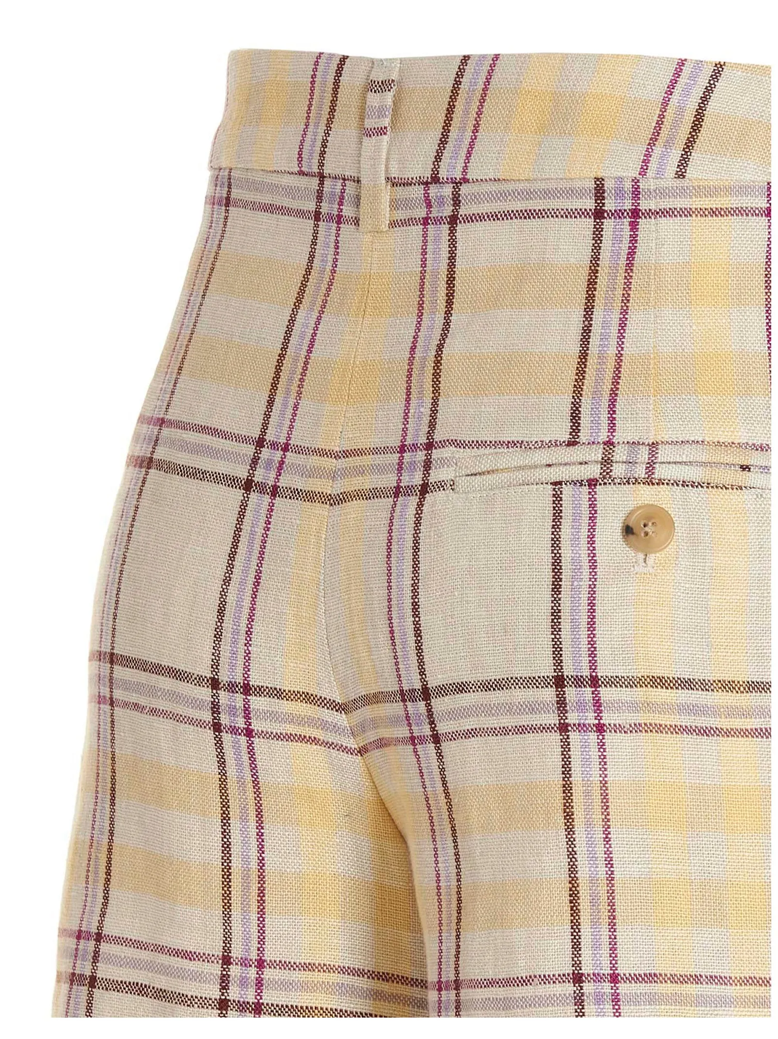 Isabel Marant Étoile Check Printed Pleated Shorts