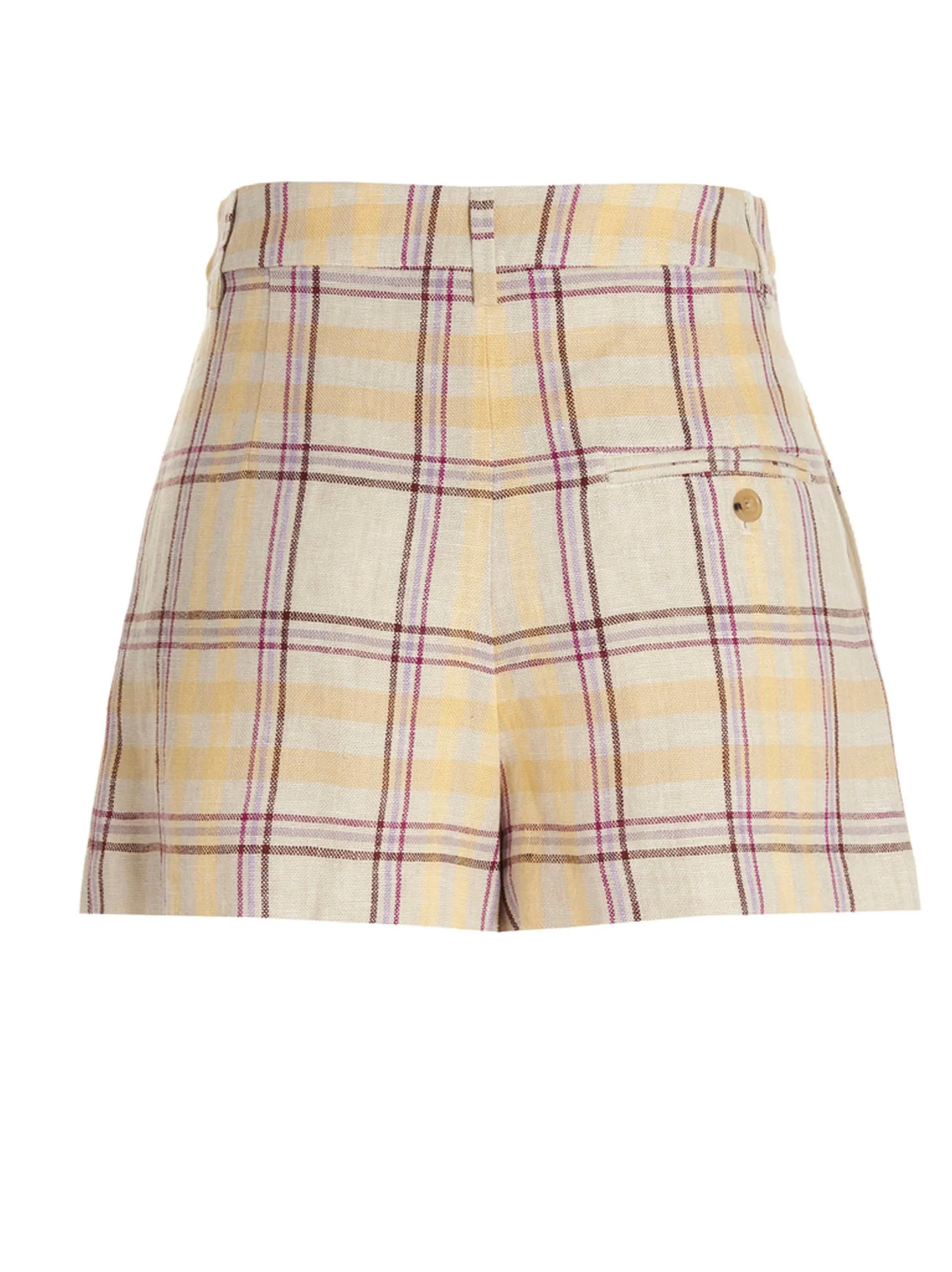 Isabel Marant Étoile Check Printed Pleated Shorts