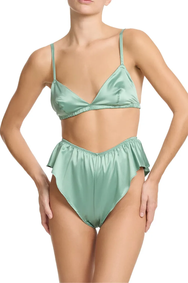 Jasmine Satin Pajama Bralette