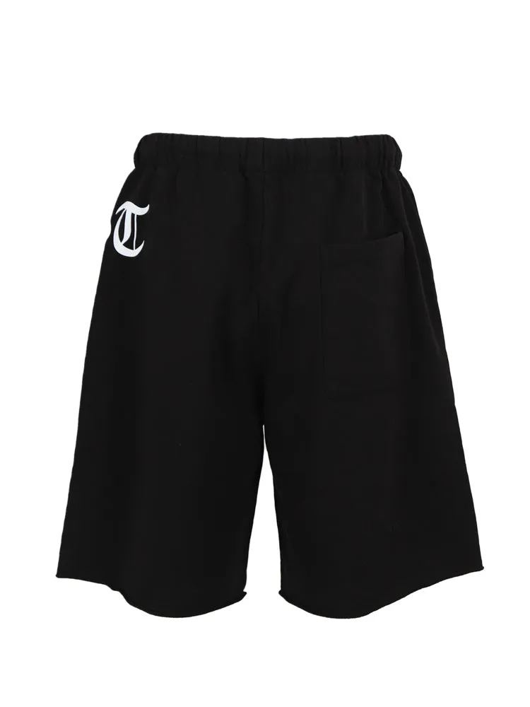 Just Cavalli Logo Print Drawstring Track Shorts