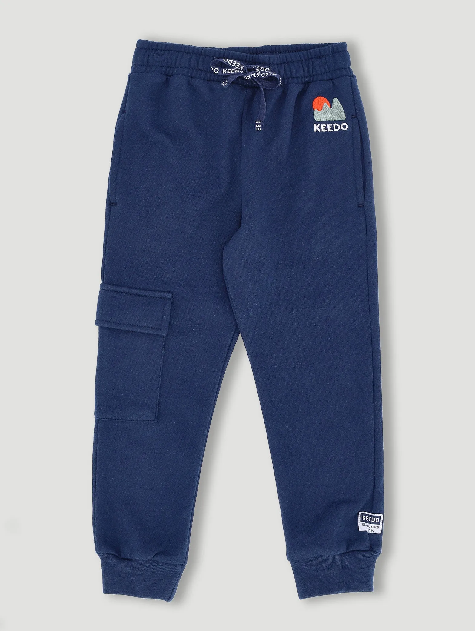 Keedo Boys Fleece Jogger With Applique