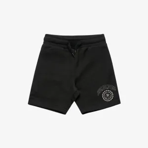 kids premiumgoods. sweat shorts crest (black)