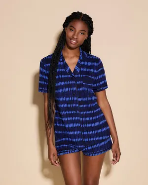 Kurzärmeliges Top & Boxer Pyjama-Set