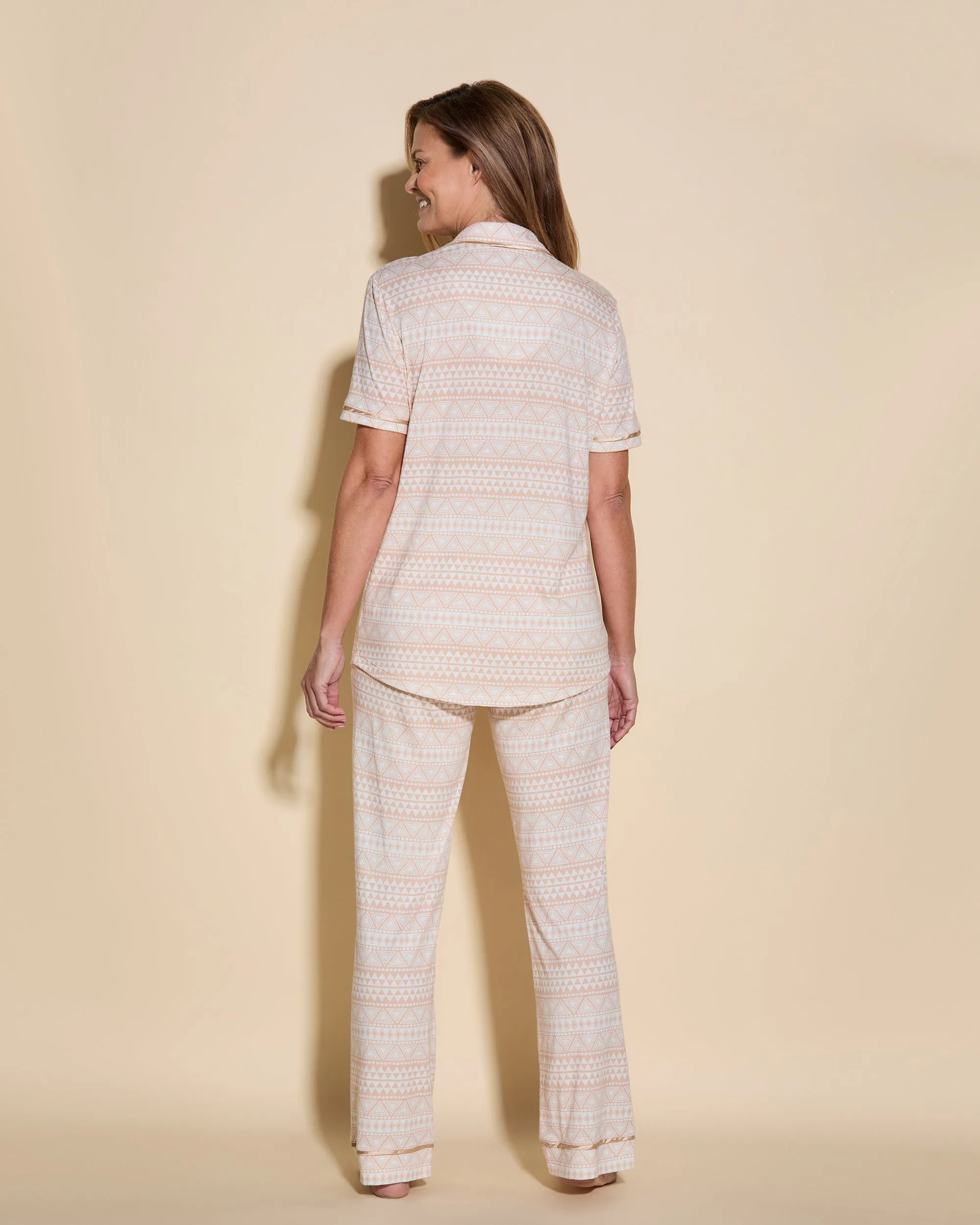 Kurzärmeliges Top & Hose Pyjama-Set