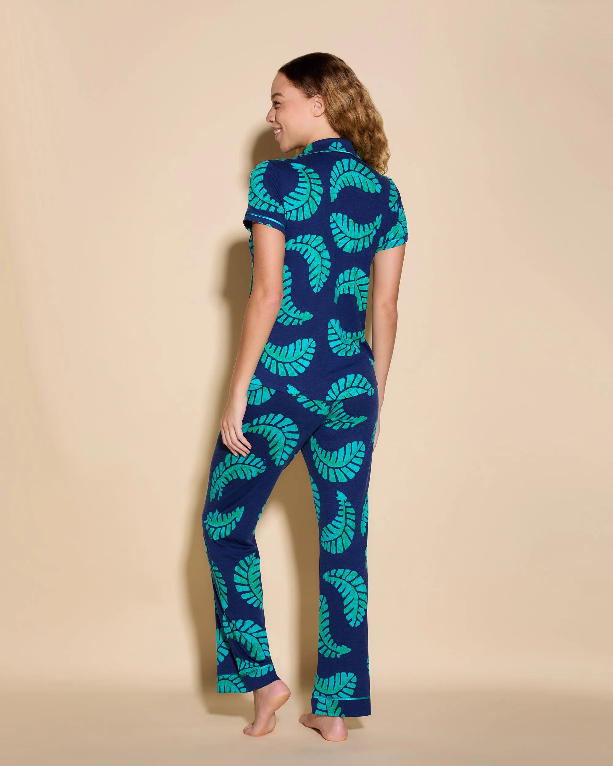 Kurzärmeliges Top & Hose Pyjama-Set