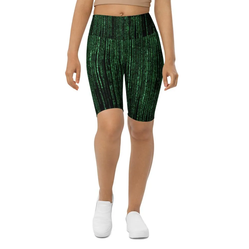 Matrix Inspired Bike Shorts